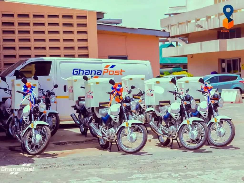 Ghana Post delivery bikes