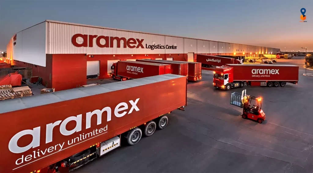 Aramex tracking container